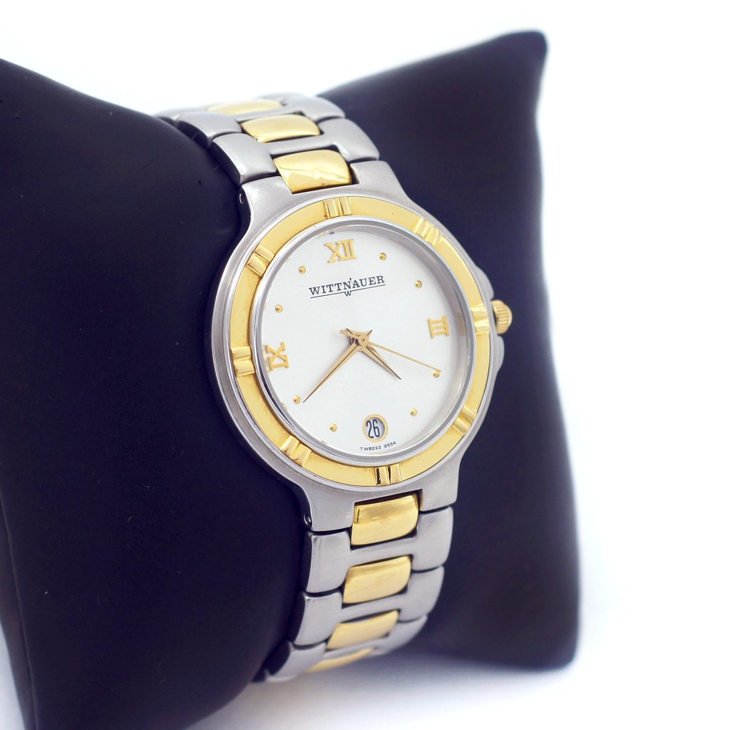 Wittnauer Two Tone Swiss Date Watch